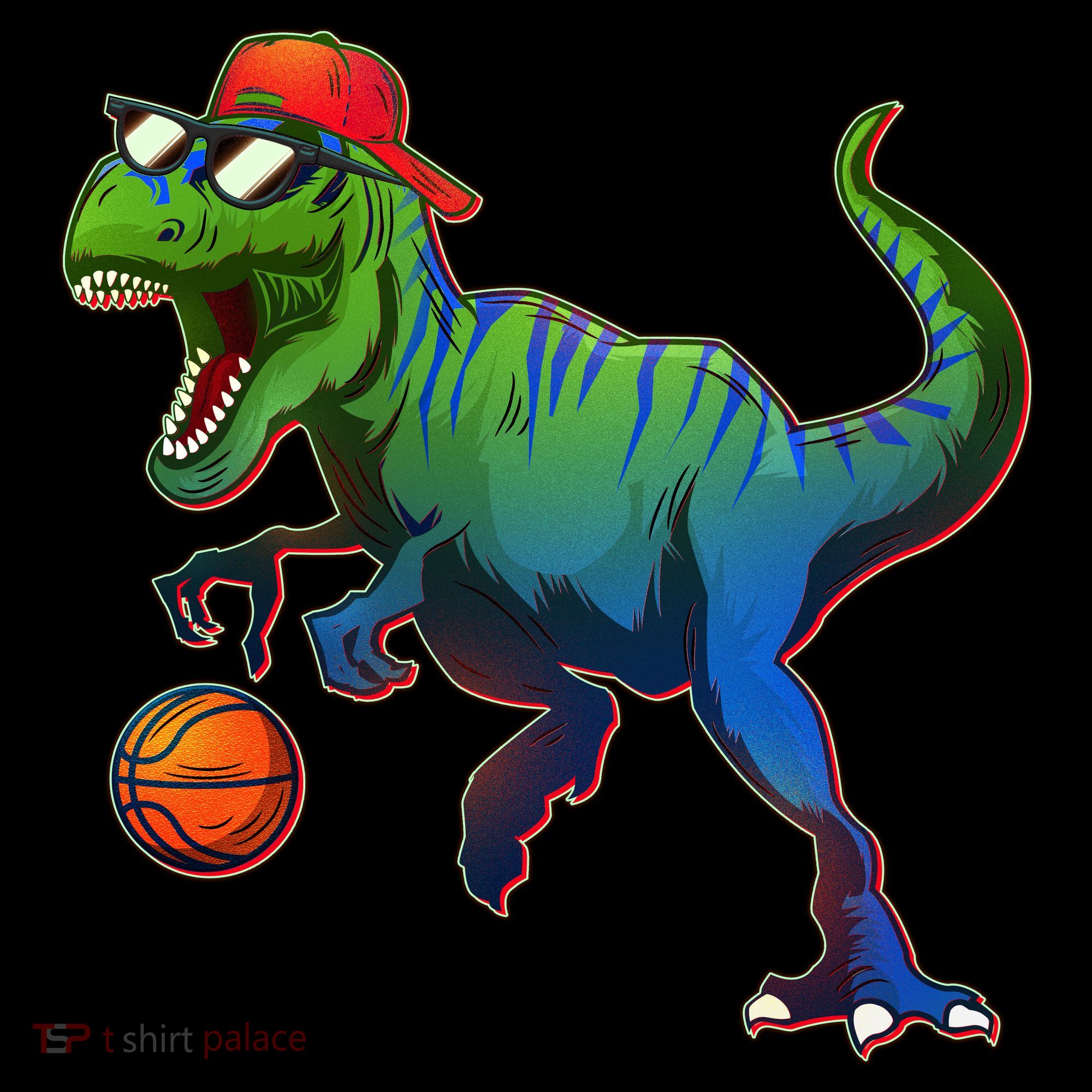 B-Ball T-Rex Ornament