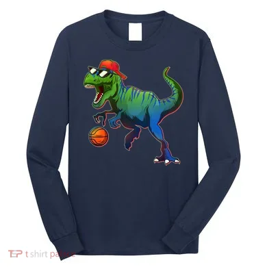 B-Ball T-Rex Long Sleeve Shirt