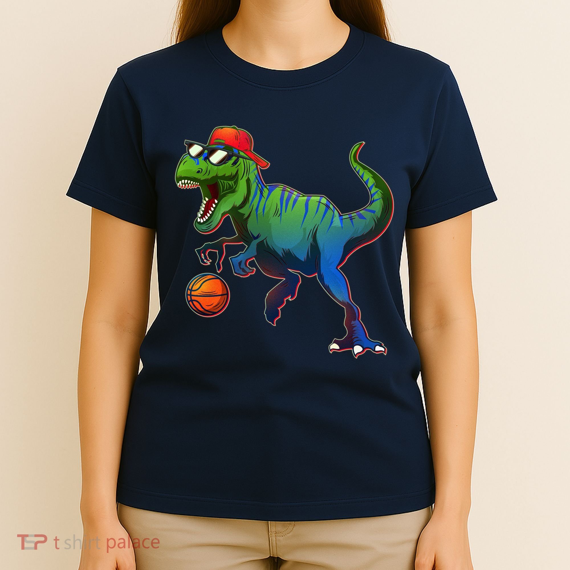 B-Ball T-Rex T-Shirt