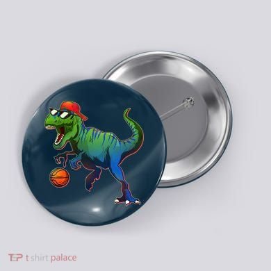 B-Ball T-Rex Button