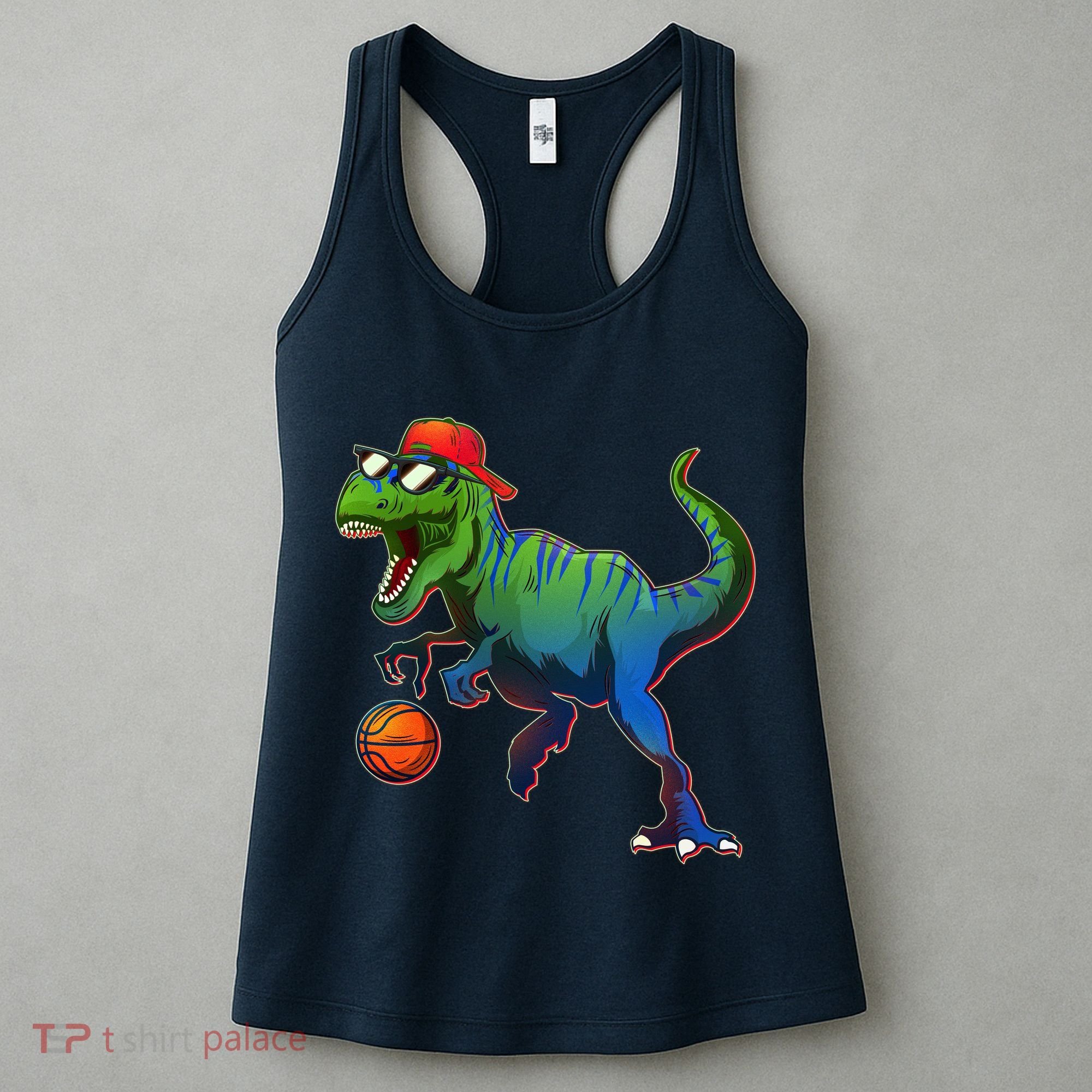 B-Ball T-Rex Women's Tank Top