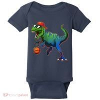 B-Ball T-Rex Baby Bodysuit thumb 0