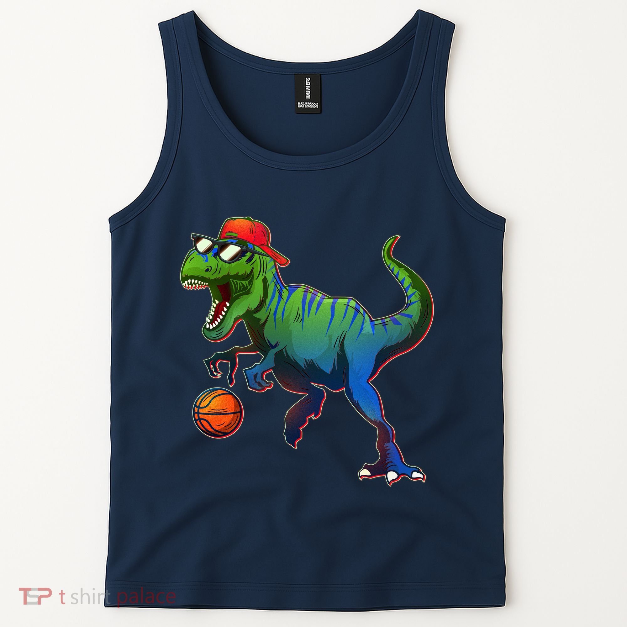 B-Ball T-Rex Tank Top