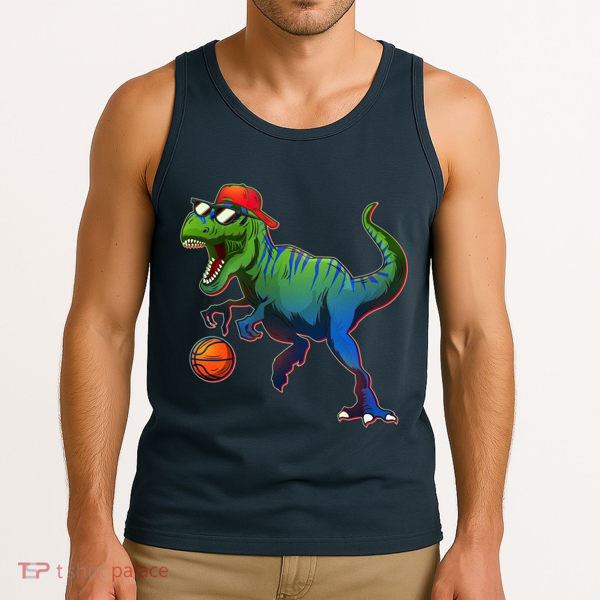 B-Ball T-Rex Tank Top