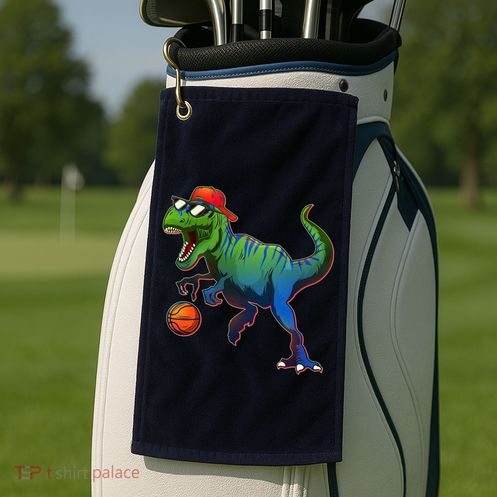 B-Ball T-Rex Golf Towel