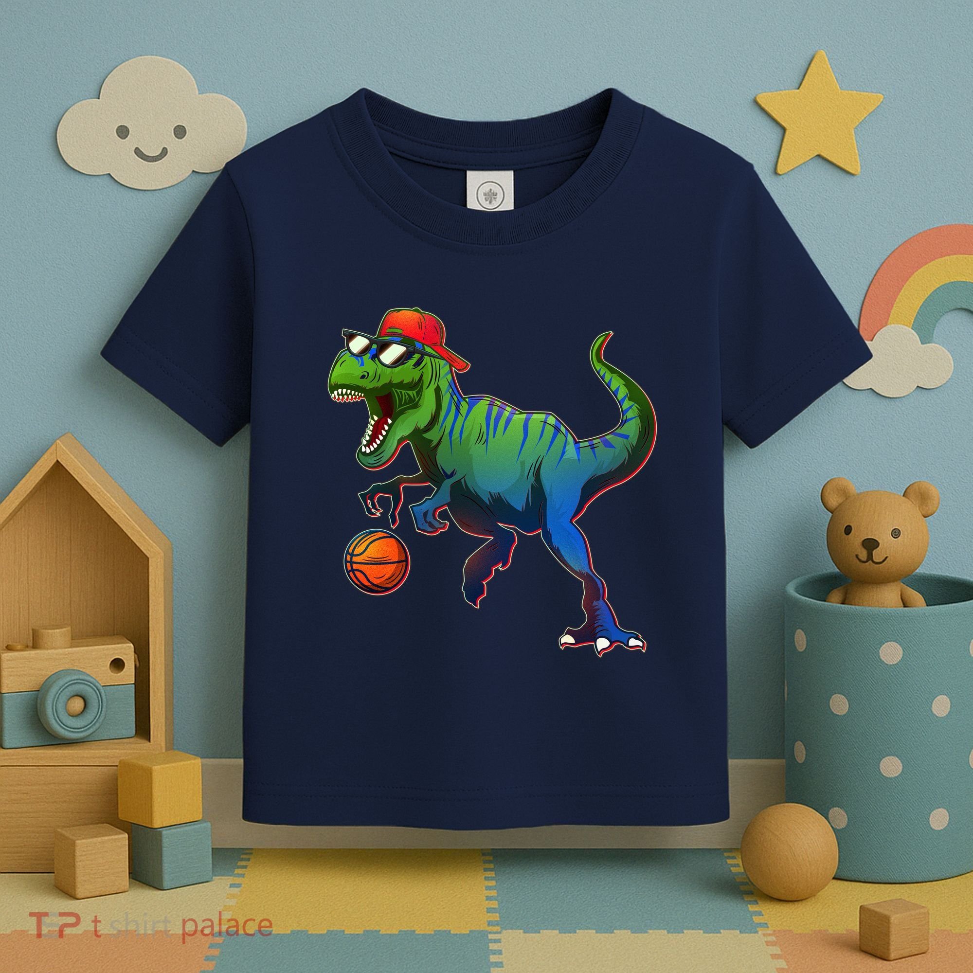 B-Ball T-Rex Toddler T-Shirt