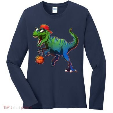B-Ball T-Rex Women's Long Sleeve Shirt