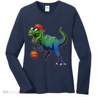 B-Ball T-Rex Women's Long Sleeve Shirt thumb 0