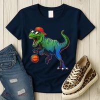 B-Ball T-Rex Women's T-Shirt thumb 3