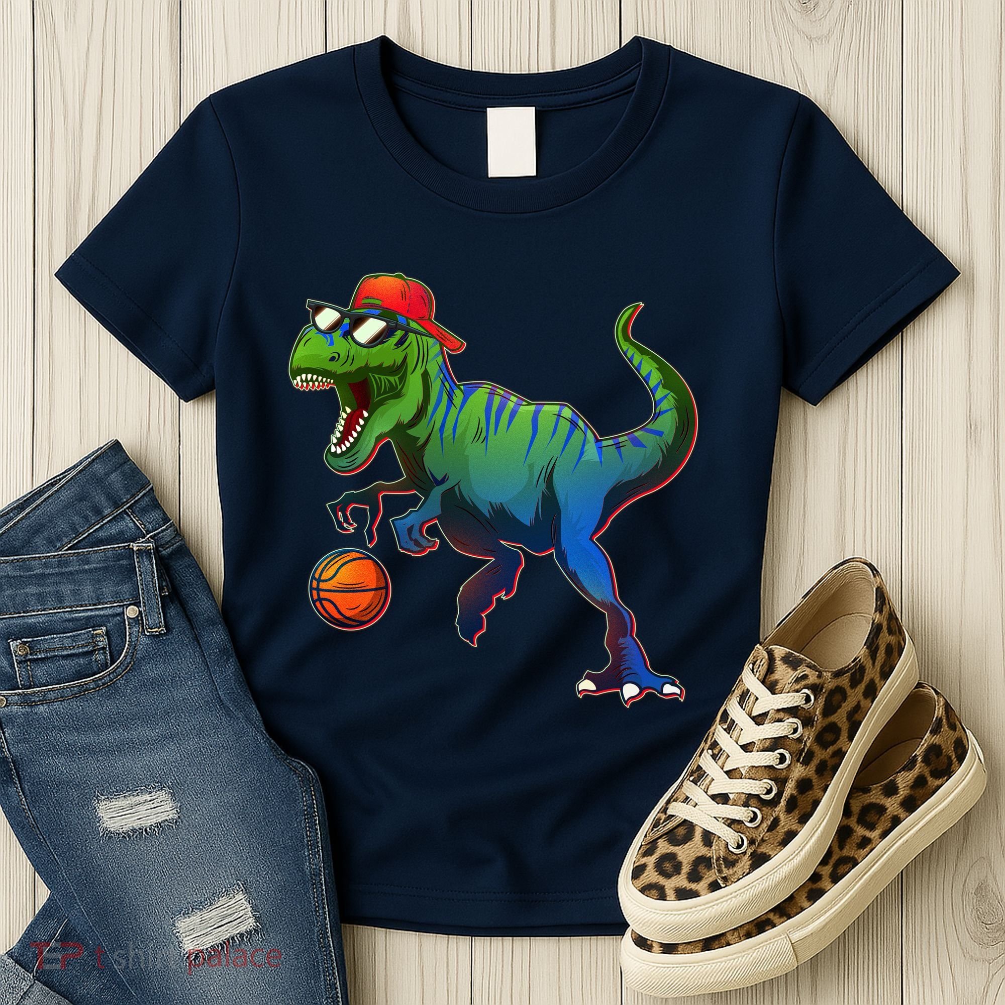B-Ball T-Rex Women's T-Shirt