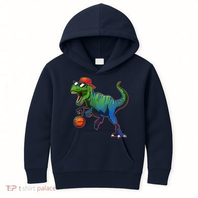 B-Ball T-Rex Kids Hoodie