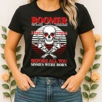 Boomer 1946 1964 The Badass Generation Before All You Sissies Were Born Women's T-Shirt thumb 2