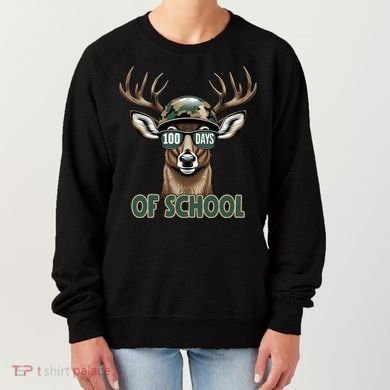 Bucked 100 Days Of School Deer Student 100th Day Women's Sweatshirt
