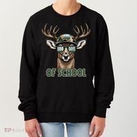 Bucked 100 Days Of School Deer Student 100th Day Women's Sweatshirt thumb 0