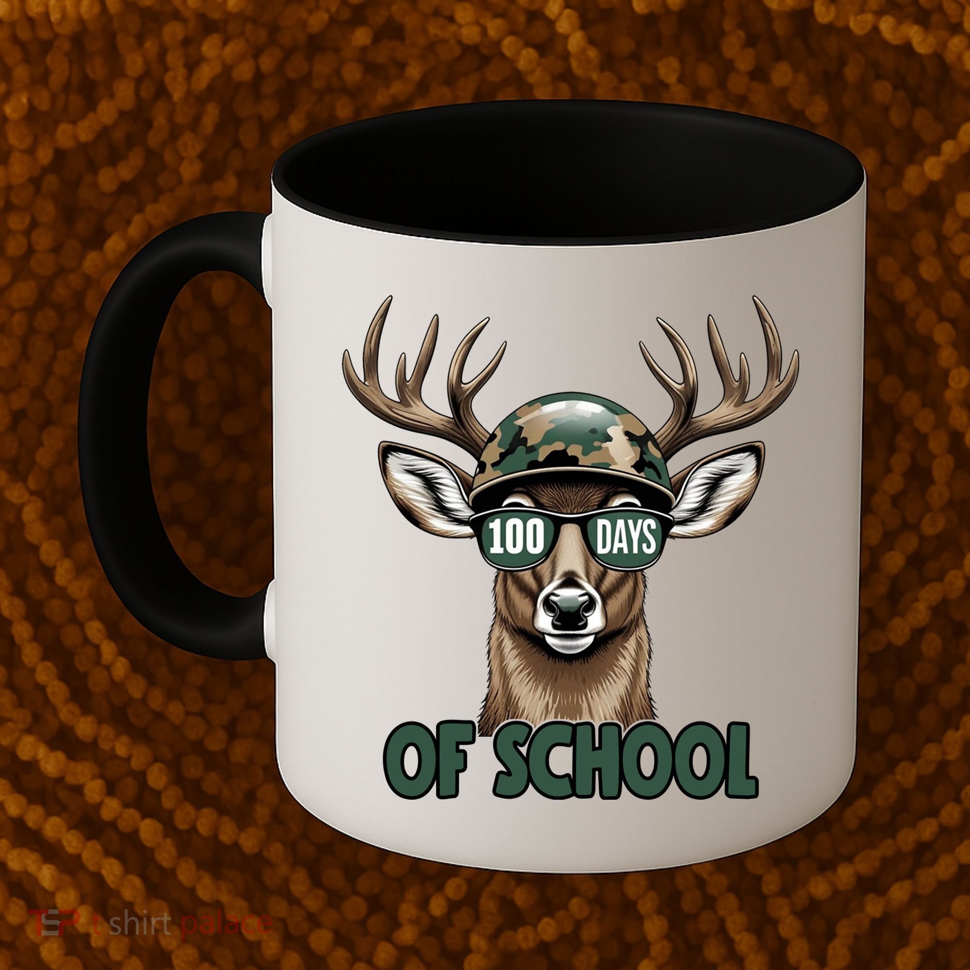 Bucked 100 Days Of School Deer Student 100th Day Coffee Mug