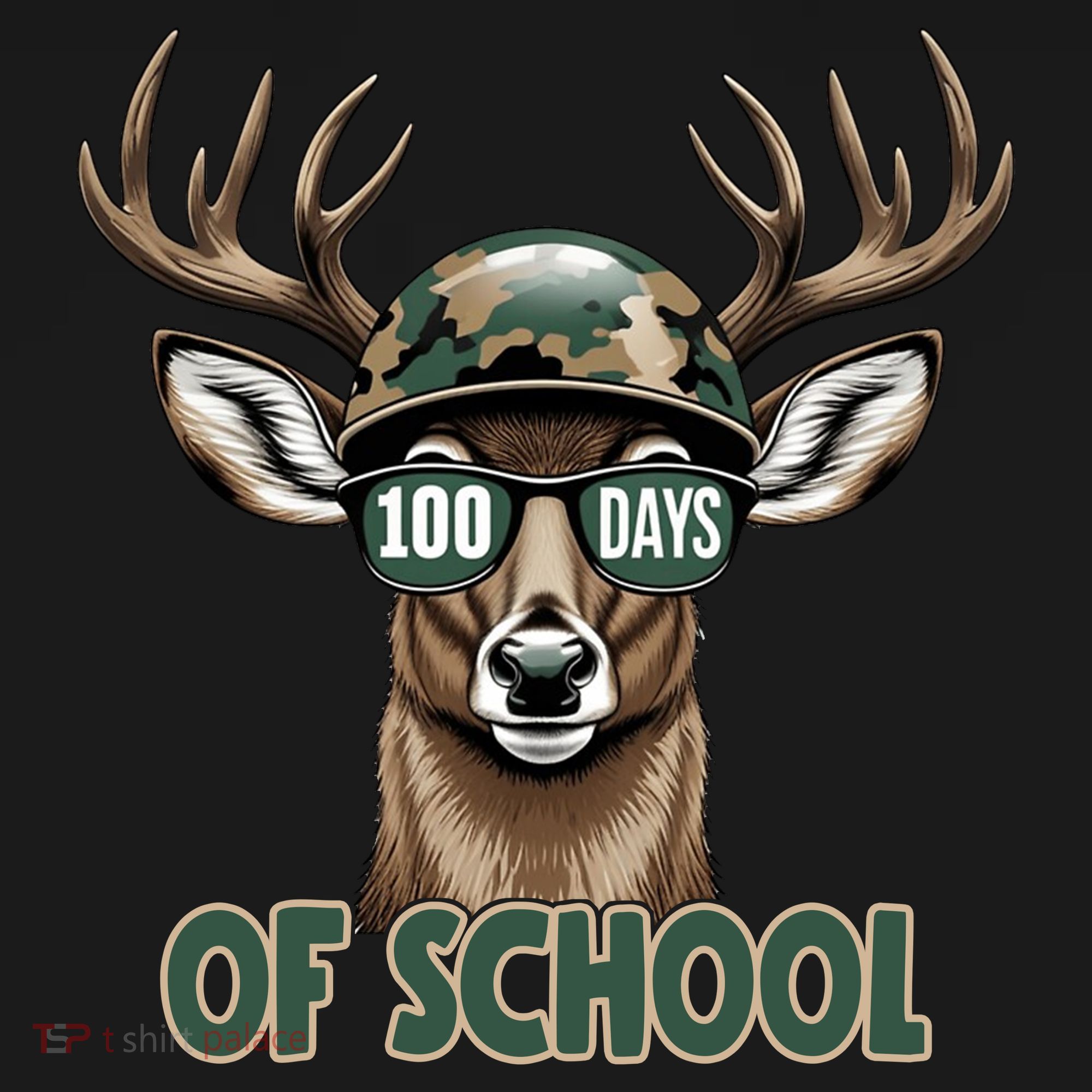 Bucked 100 Days Of School Deer Student 100th Day Women's Hoodie