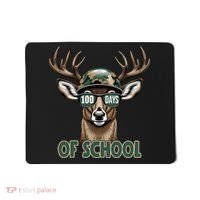 Bucked 100 Days Of School Deer Student 100th Day Mousepad thumb 0