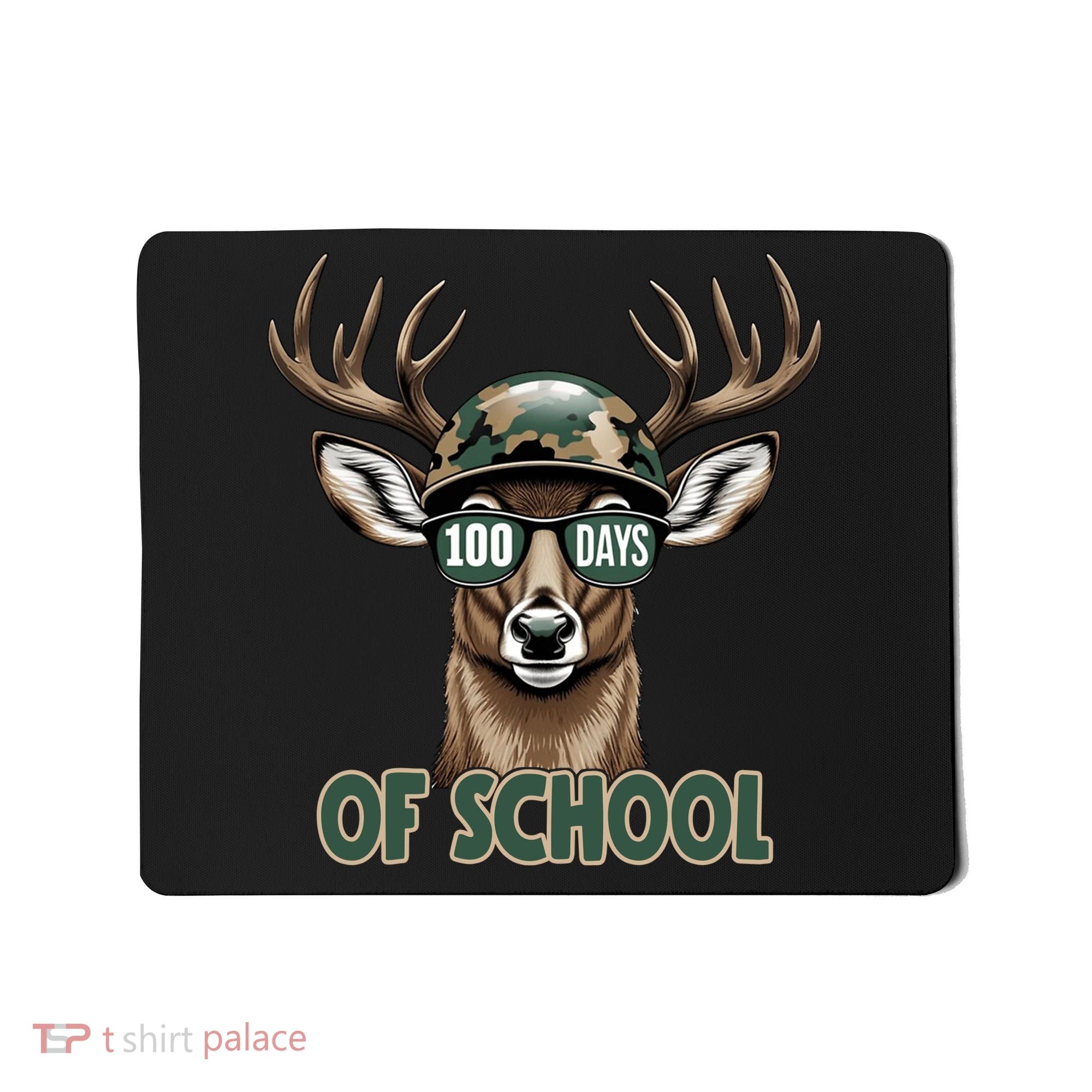 Bucked 100 Days Of School Deer Student 100th Day Mousepad
