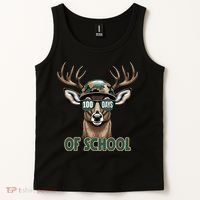Bucked 100 Days Of School Deer Student 100th Day Tank Top thumb 2