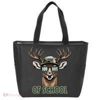 Bucked 100 Days Of School Deer Student 100th Day Tote Bag thumb 0