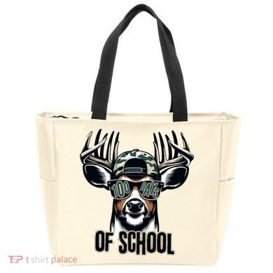 Boy 100 Day Buck Tote Bag