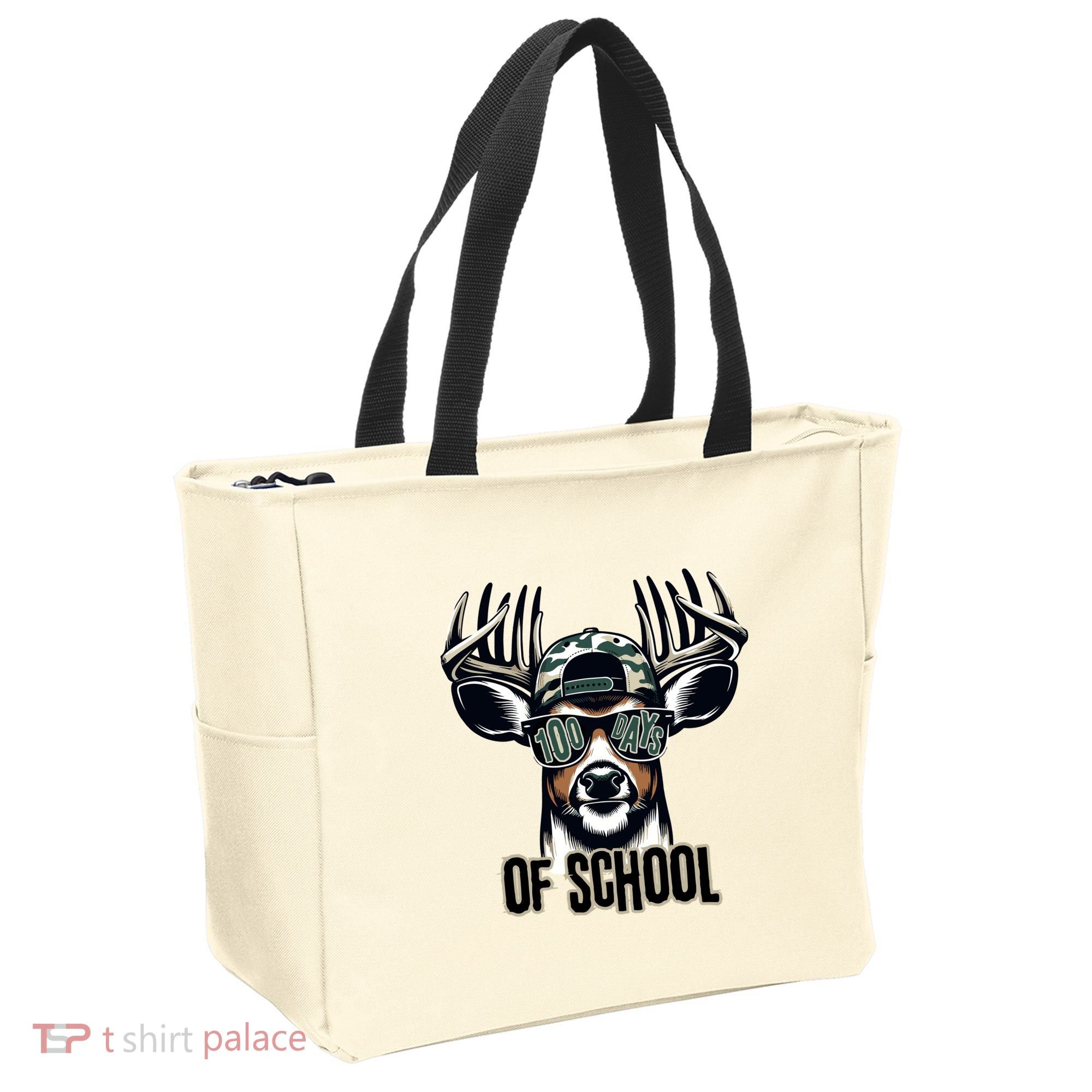Boy 100 Day Buck Tote Bag