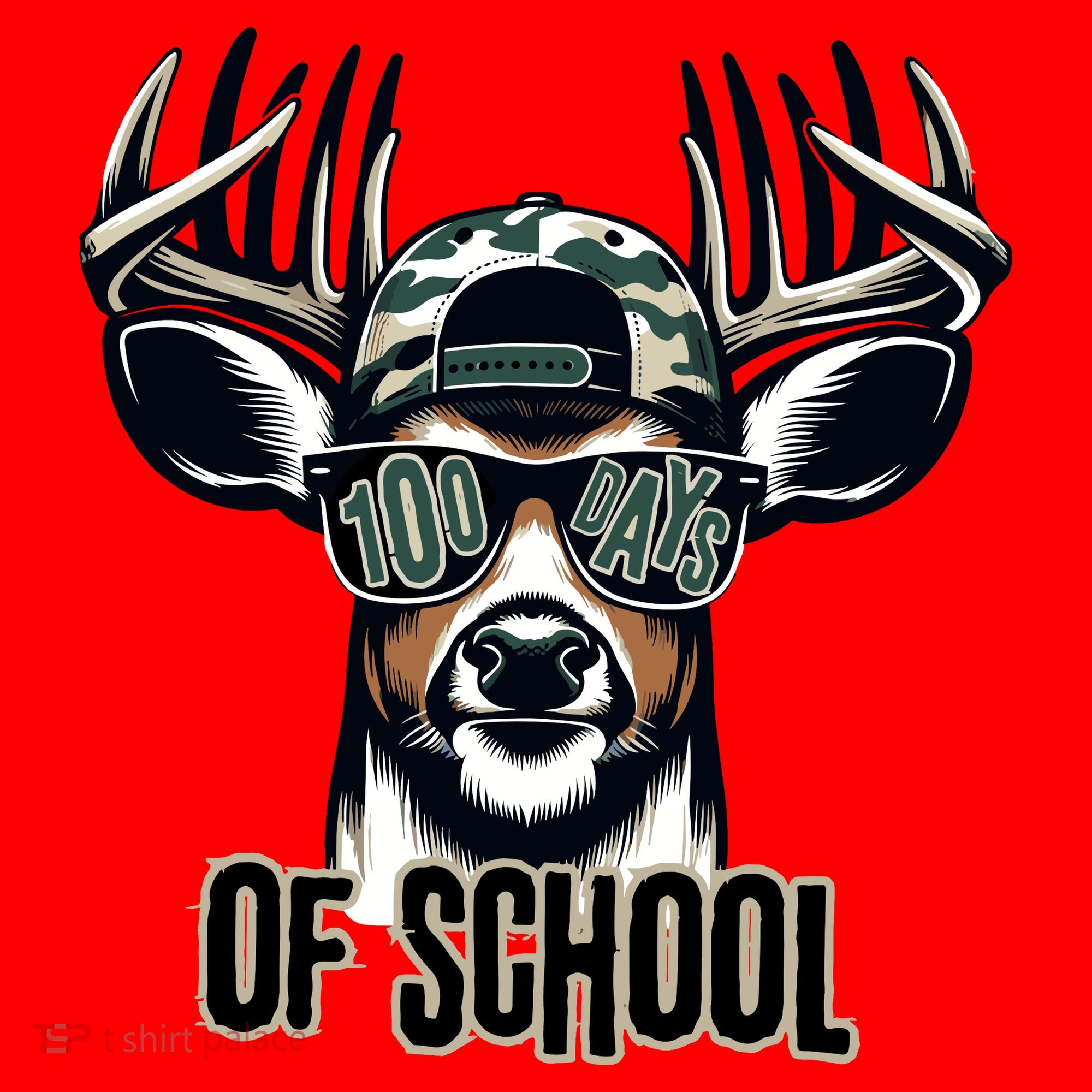 Boy 100 Day Buck Santa Hat