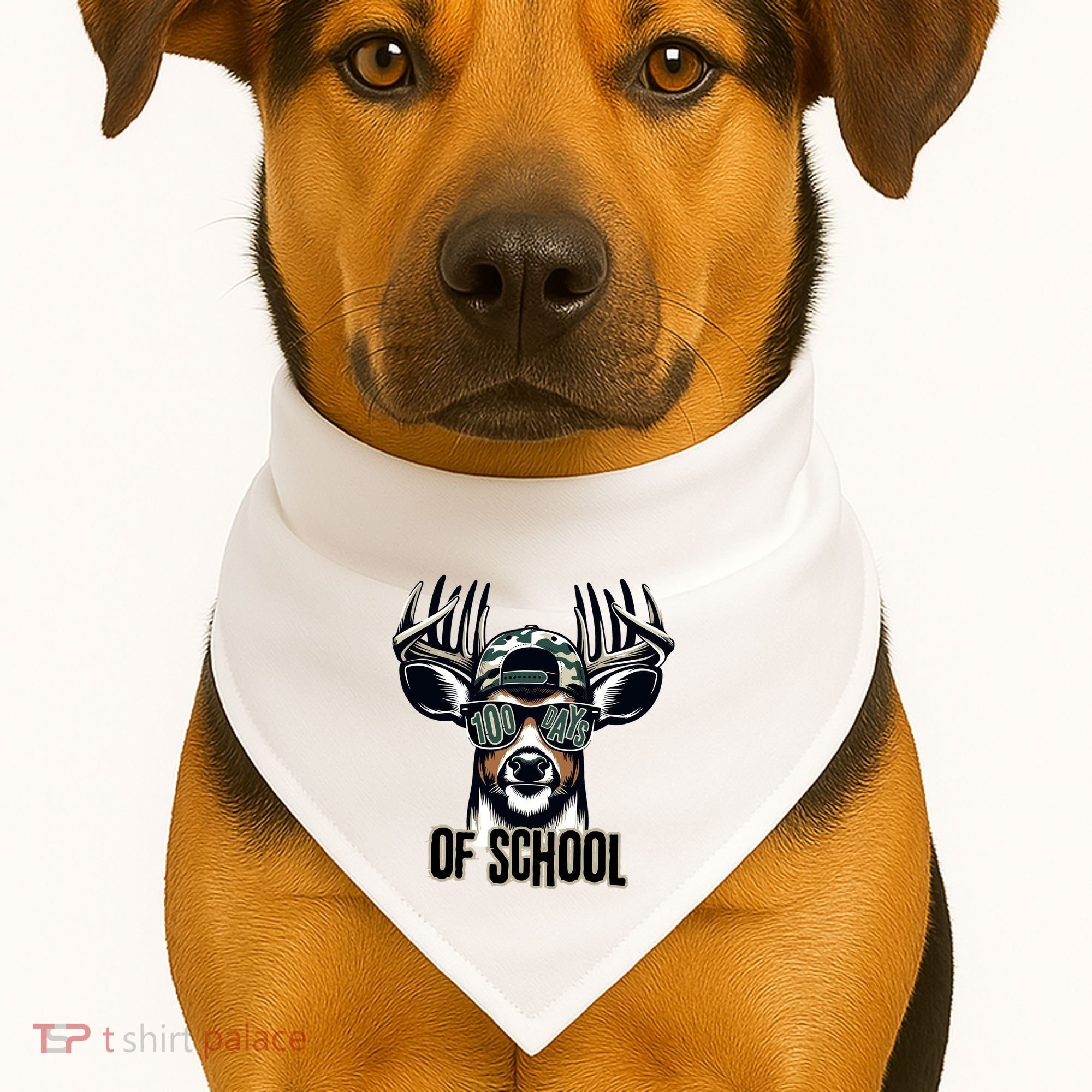 Boy 100 Day Buck USA-Made Doggie Bandana