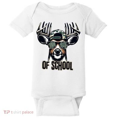 Boy 100 Day Buck Baby Bodysuit