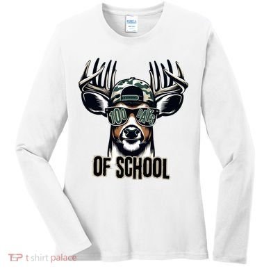 Boy 100 Day Buck Women's Long Sleeve Shirt