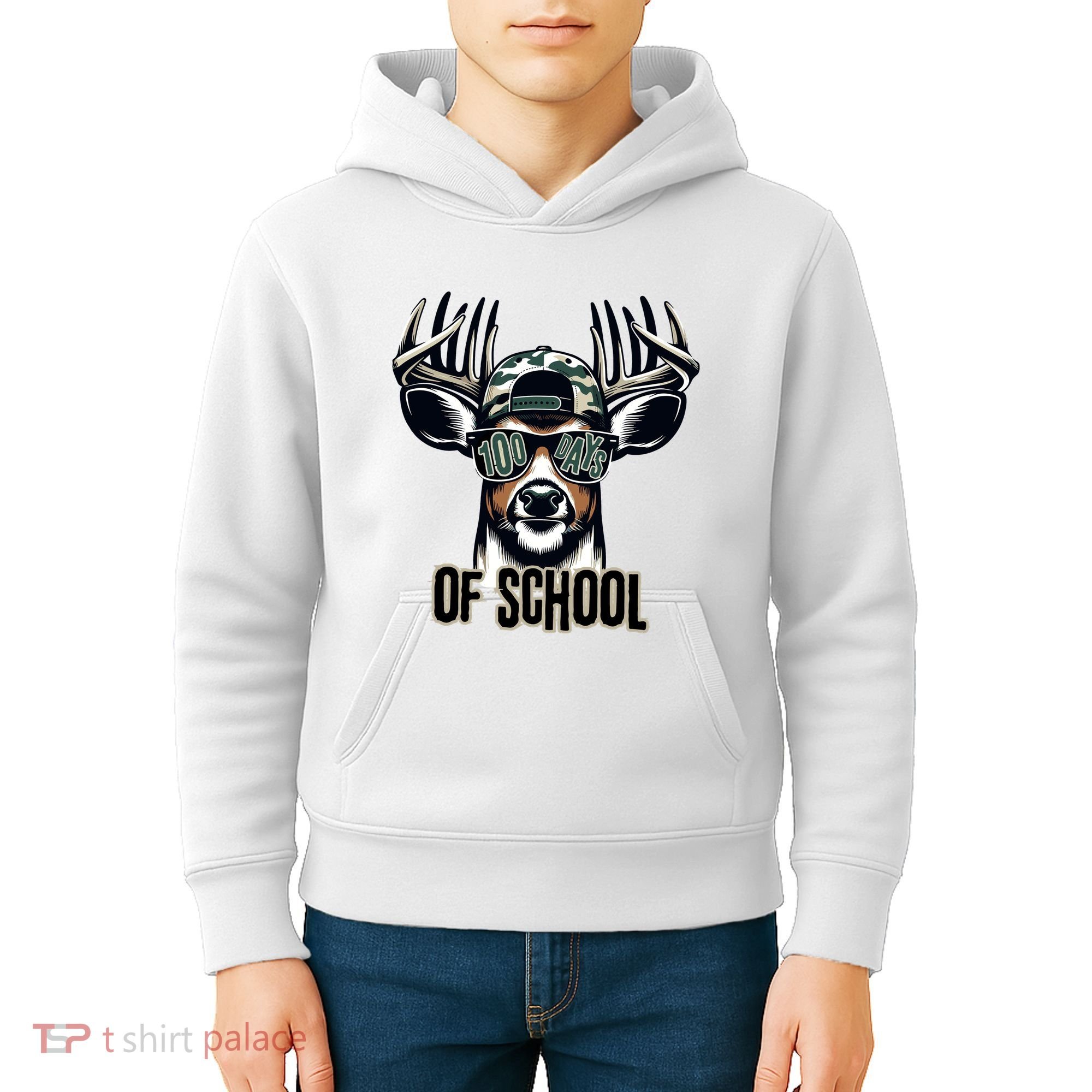 Boy 100 Day Buck Kids Hoodie