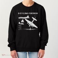 B 17 Flying Fortress Ww2 Heavy Bomber Aircraft Blueprint Women's Sweatshirt thumb 0
