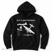 B 17 Flying Fortress Ww2 Heavy Bomber Aircraft Blueprint Hoodie thumb 0