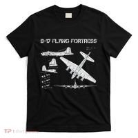 B 17 Flying Fortress Ww2 Heavy Bomber Aircraft Blueprint T-Shirt thumb 0