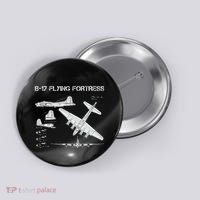 B 17 Flying Fortress Ww2 Heavy Bomber Aircraft Blueprint Button thumb 0
