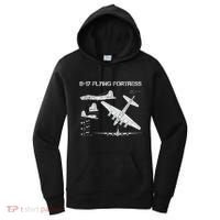 B 17 Flying Fortress Ww2 Heavy Bomber Aircraft Blueprint Women's Hoodie thumb 0