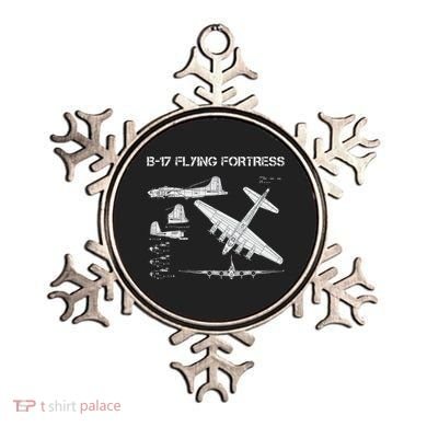 B 17 Flying Fortress Ww2 Heavy Bomber Aircraft Blueprint Ornament