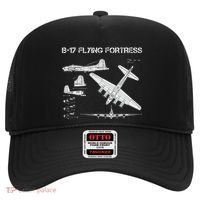 B 17 Flying Fortress Ww2 Heavy Bomber Aircraft Blueprint Hat thumb 0