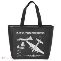 B 17 Flying Fortress Ww2 Heavy Bomber Aircraft Blueprint Tote Bag thumb 0
