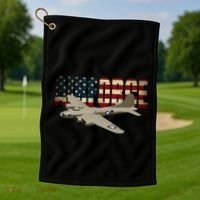 B 17 Flying Fortress B17 Bomber Golf Towel thumb 1