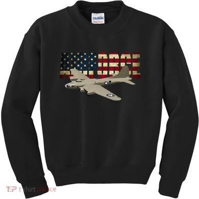 B 17 Flying Fortress B17 Bomber Kids Sweatshirt