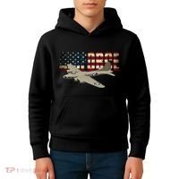 B 17 Flying Fortress B17 Bomber Kids Hoodie thumb 4