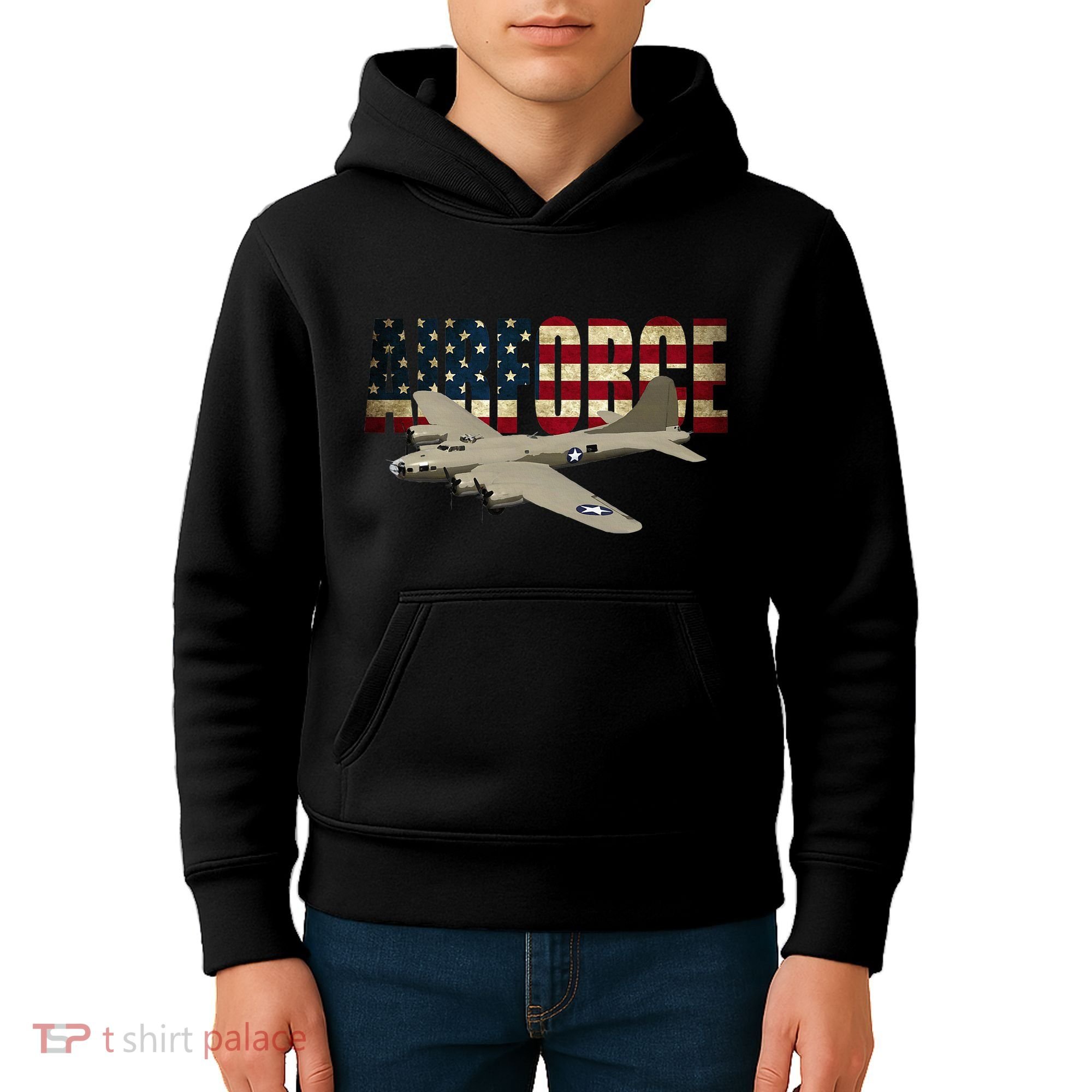 B 17 Flying Fortress B17 Bomber Kids Hoodie