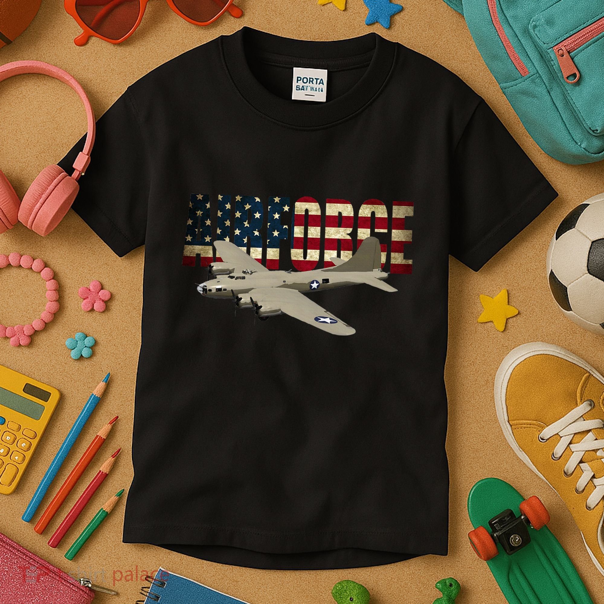 B 17 Flying Fortress B17 Bomber Kids T-Shirt