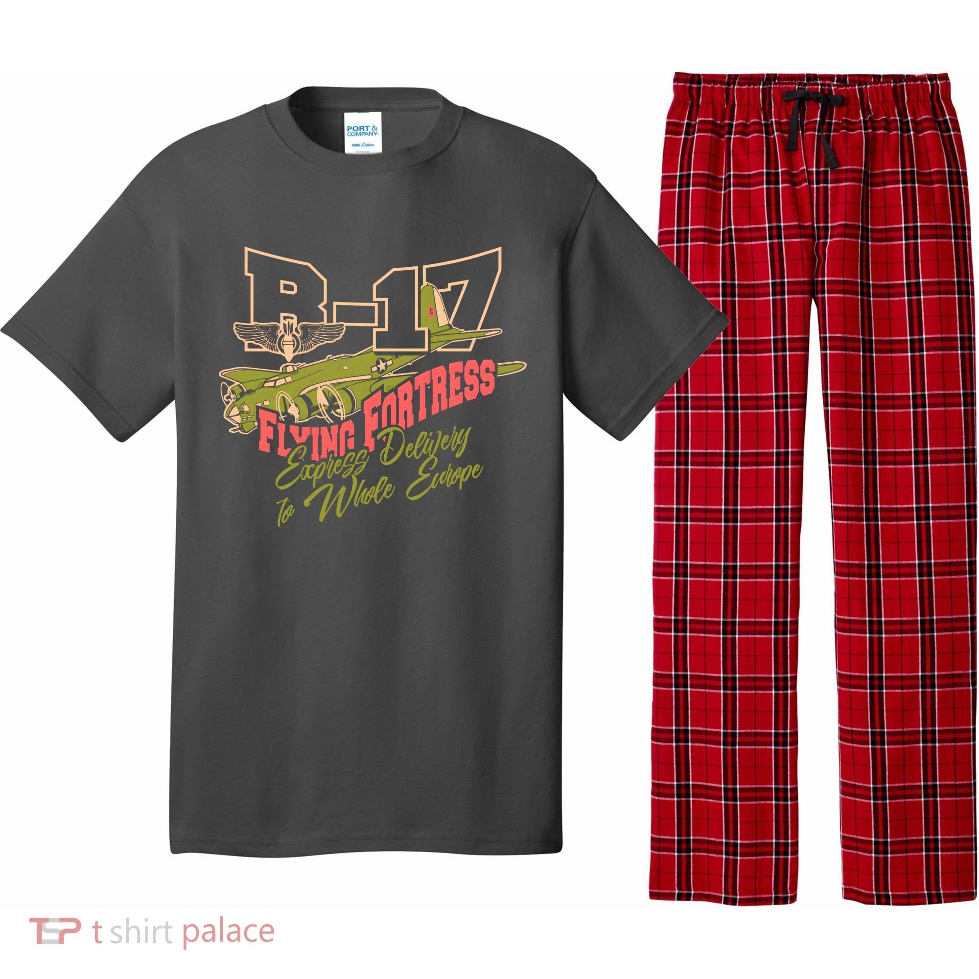 B 17 Flying Fortress Pajama Set