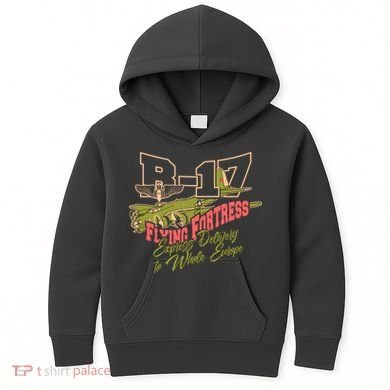 B 17 Flying Fortress Kids Hoodie