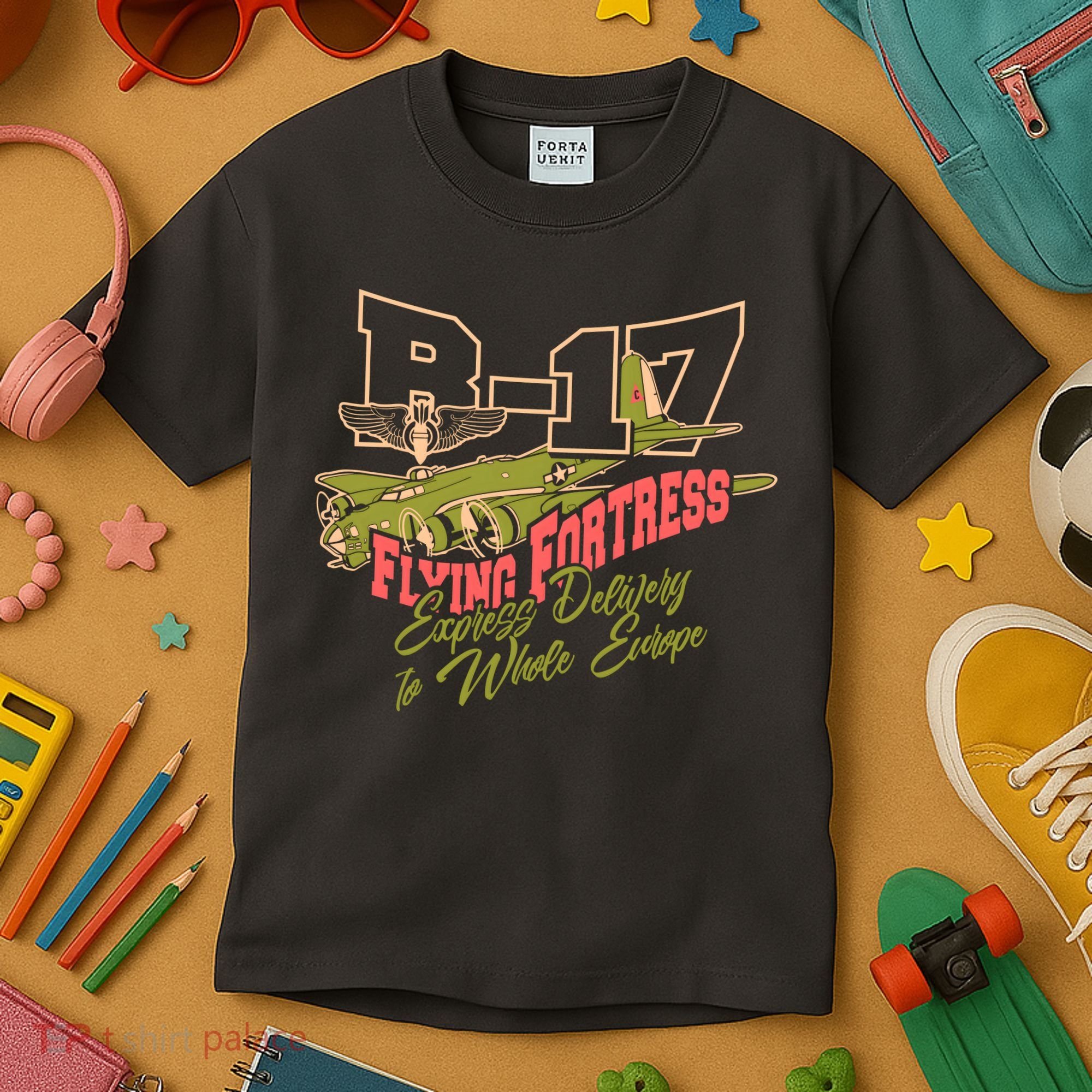 B 17 Flying Fortress Kids T-Shirt