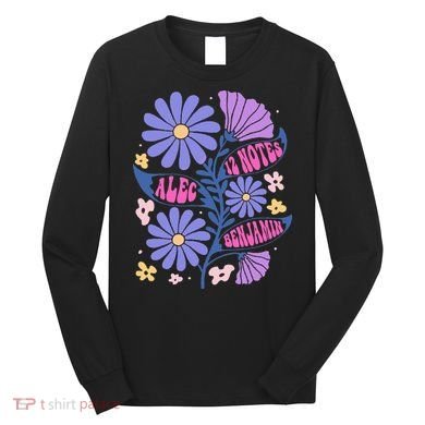 Benjamin 12 Notes Flower Art Alec Long Sleeve Shirt