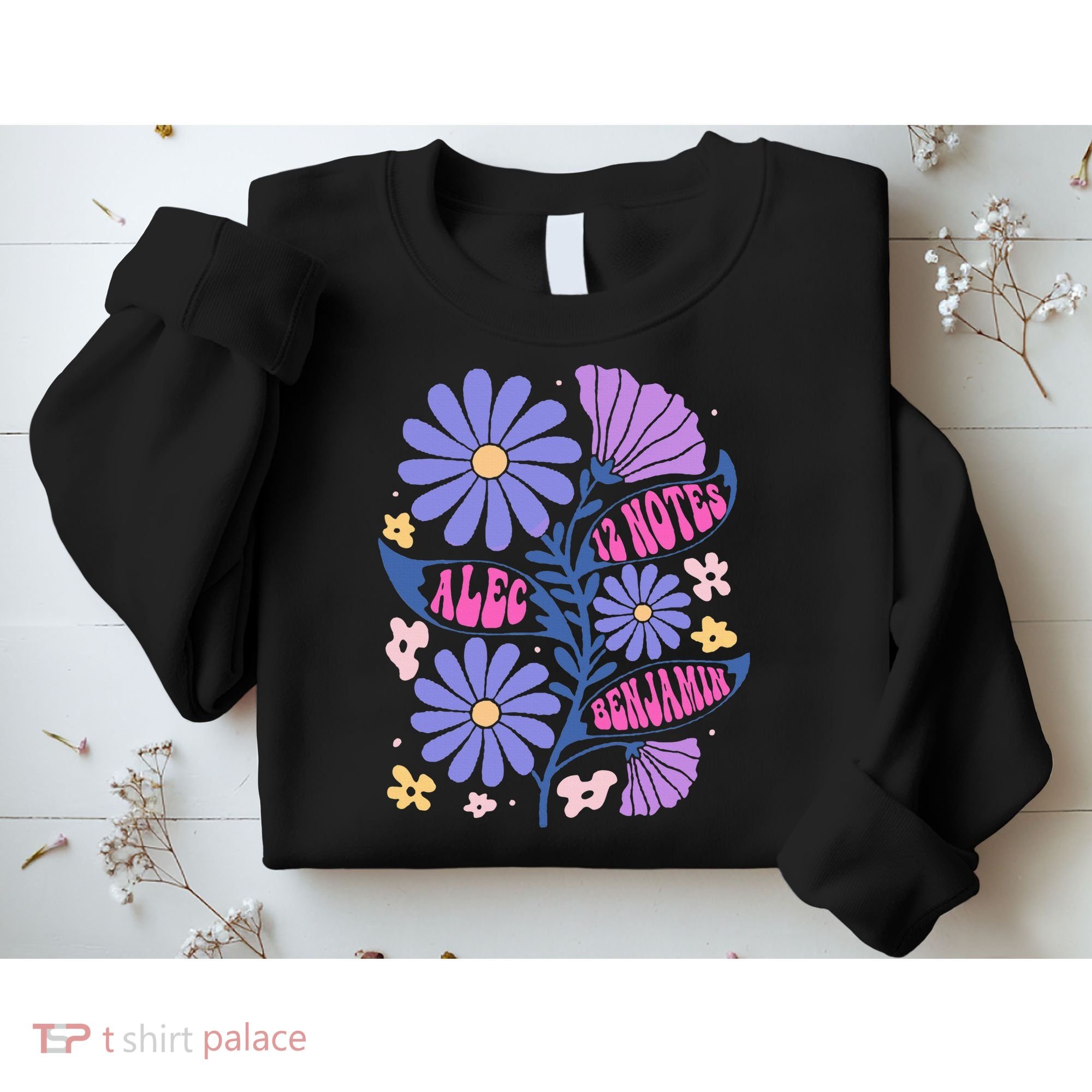 Benjamin 12 Notes Flower Art Alec Sweatshirt