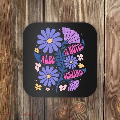 Benjamin 12 Notes Flower Art Alec Coaster